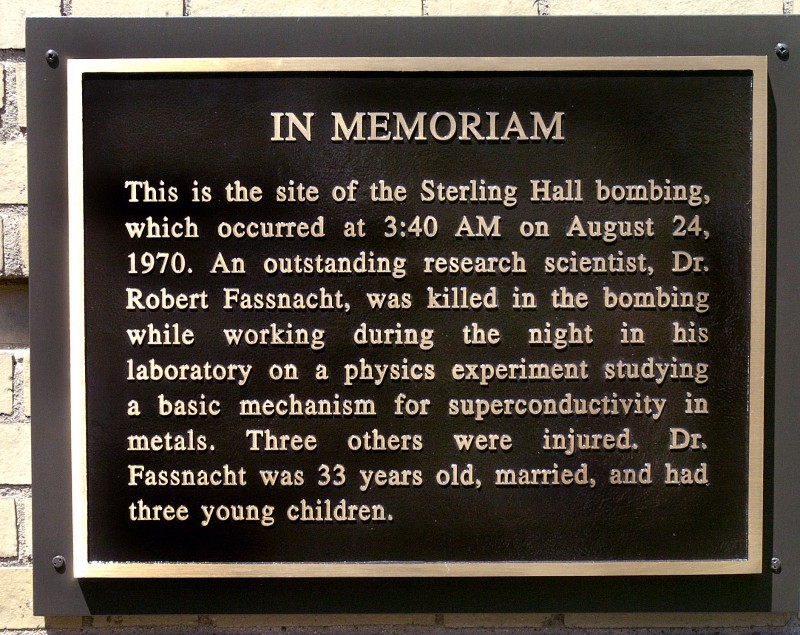 Sterling Hall bombing memorial